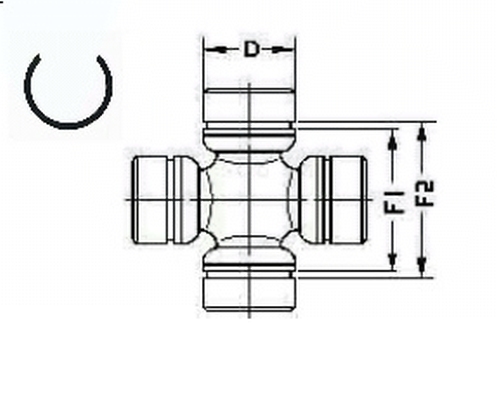 TOTAL U926 U926 Kardánkereszt Gkn