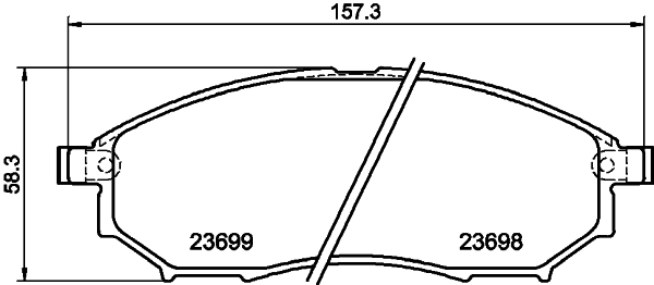 HELLA PAGID 1009308745 8DB 355 013-141 - Fékbetétkészlet, Tárcsafék