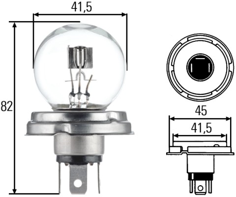HELLA HEL8GD 002 088-071 izzó, főfényszóró