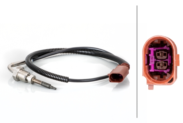 HELLA 1001681346 6PT 014 494-781 - Érzékelo, kipufogógáz homérsékle