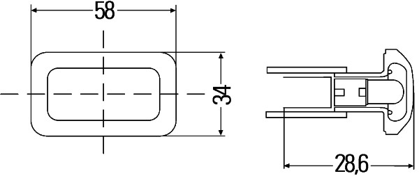 HELLA 2BM 003 647-021 Villogó