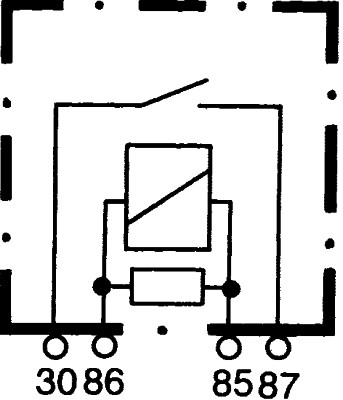 HELLA 4RA007791-011 Minirelé, 12V 40A