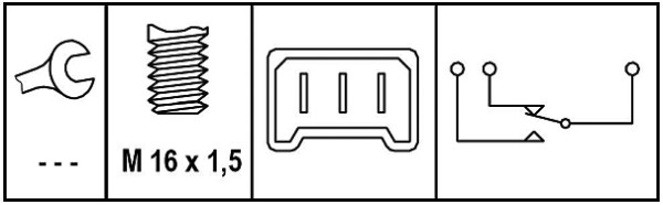 HELLA 6DD008622-631 Féklámpa kapcsoló