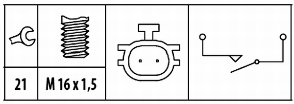 HELLA 6ZF181612-061 Schalter                       NISSAN AL