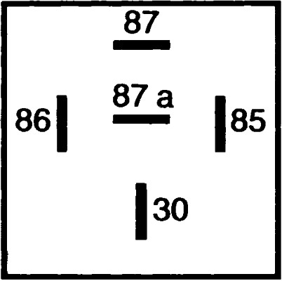 HELLA 4RD007794-031 Minirelé, 12V 40/20A váltó