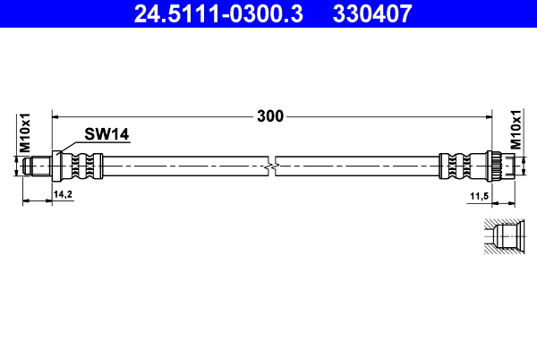 ATE 1001912303 24.5111-0300.3 - FÉKTÖMLŐ