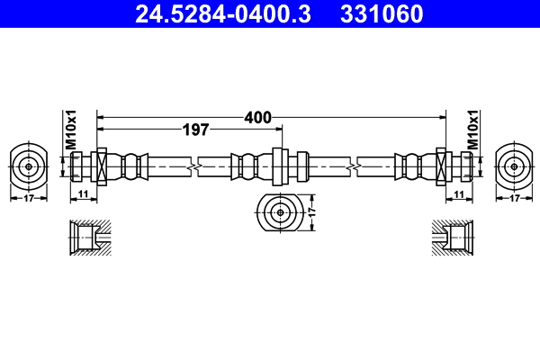 QWP WBH1855 Fékcső