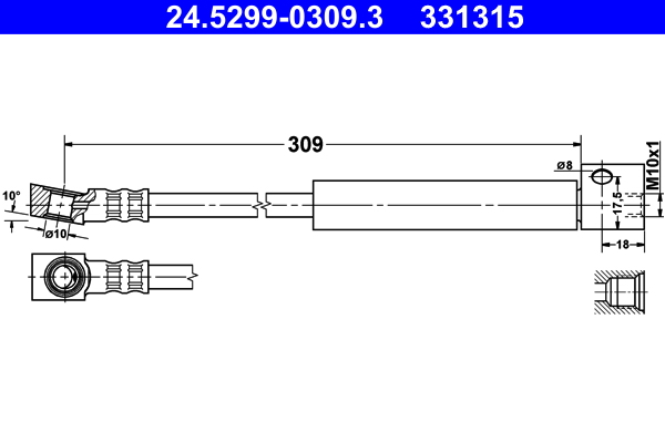 K&N FT 2811 Fékcső