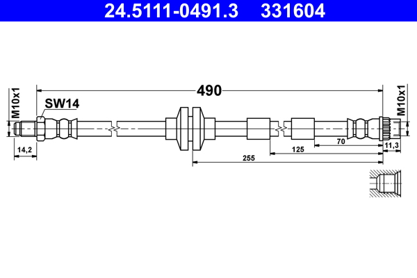 ATE 24.5111-0491.3 fékcső