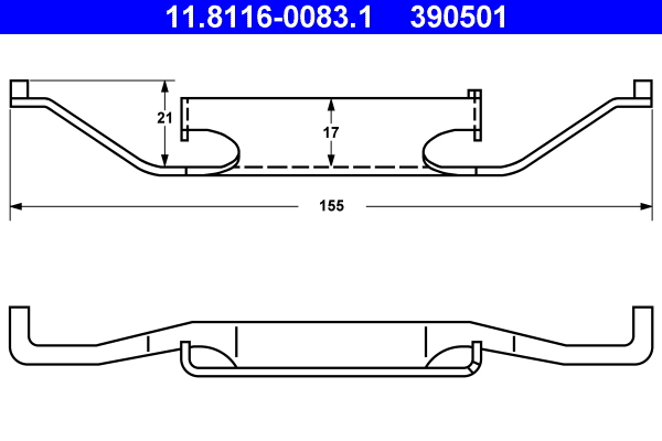 ATE 11.81160083.1 Rugó