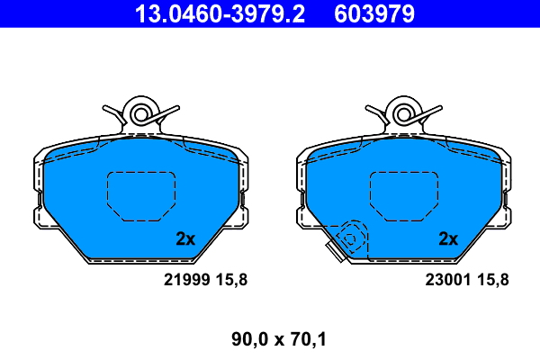 ATE 73179 13.0460-3979.2 - Fékbetét