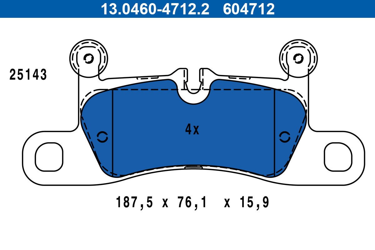 ATE 487920 13.0460-4712.2 DISK PL PORSCHE 13.0460-4712.2 ZAD.911 CAYENNE 15 ->