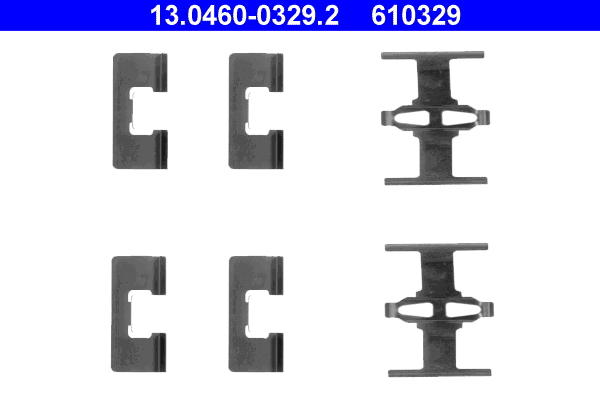 ATE 13.04600329.2 fékbetét készlet, tárcsafék