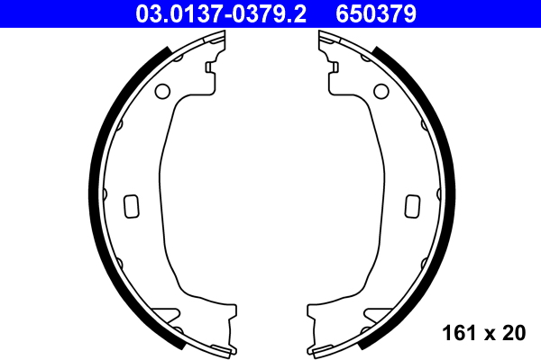 ATE 1000344525 03.0137-0379.2 - Fékpofakészlet