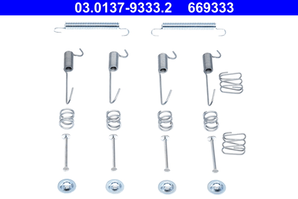 ATE 1002983097 03.0137-9333.2 - Tartozék készlet, rögzítőfék pofa