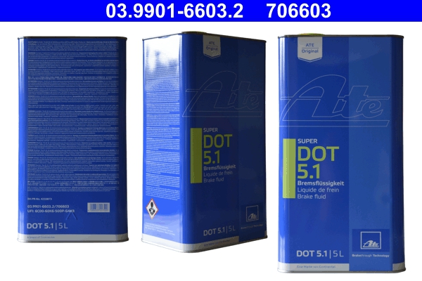 ATE 03.99016603.2 ATE fékfolyadék Super DOT5.1 5 L