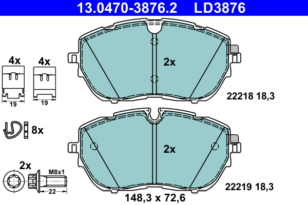 ATE 13.0470-3876.2 f?kbet?tk?szlet, t?rcsaf?k