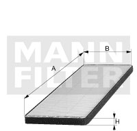 MANN-FILTER CUK23004-2 Aktívszenes utastérszűrő