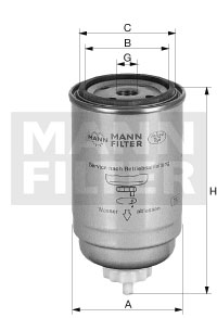 MANN-FILTER WK 716/2 X Üzemanyagszűrő