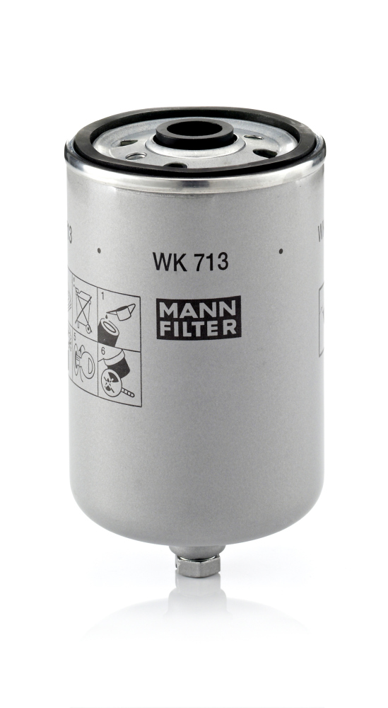 MANN-FILTER WK713 Üzemanyagszűrő, gázolajszűrő, benzinszűrő