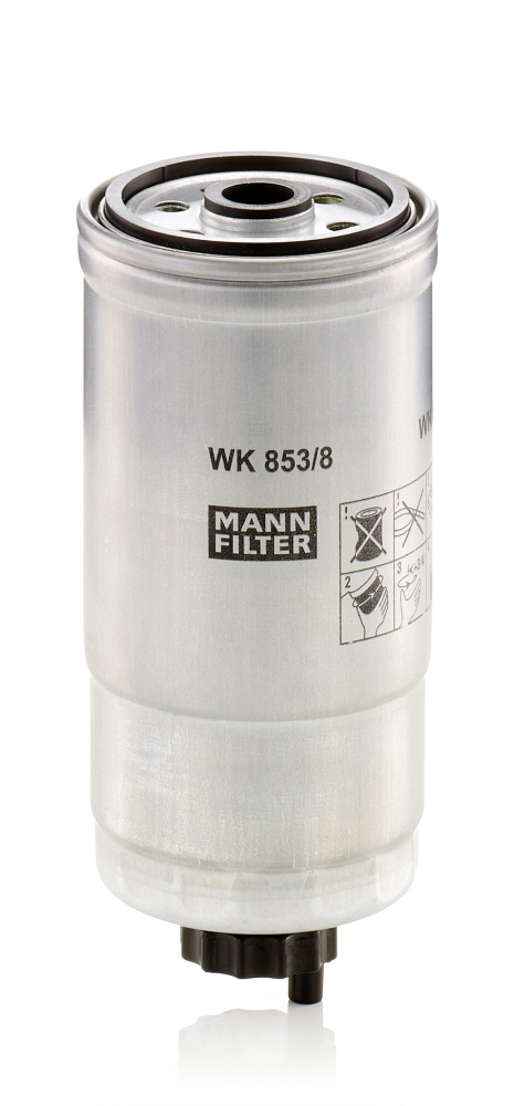 MANN-FILTER WK853/8 Üzemanyagszűrő, gázolajszűrő, benzinszűrő
