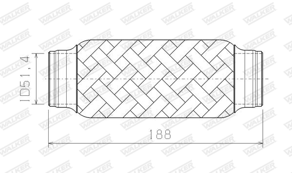 WALKER 05320 WAL Kipufogó cső