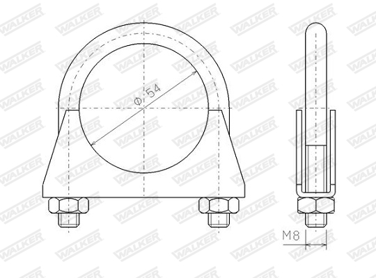 WALKER WAL82310 OBEJMA WYDECHU