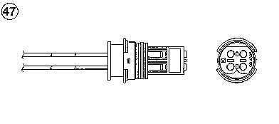 NGK 548 227 0400 - Lambdaszonda, érzékelő, jeladó