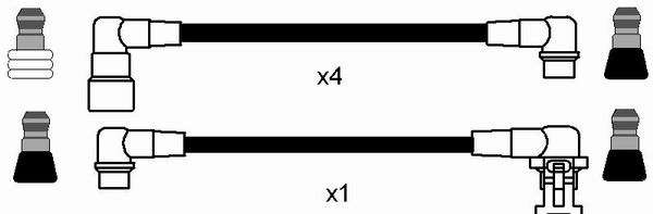 NGK NGKRC-VL604 gyújtókábel készlet