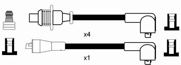 NGK NGKRC-PG612 gyújtókábel készlet