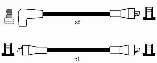 NGK NGKRC-JG1205 gyújtókábel készlet