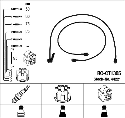 NGK NGKRC-CT1305 gyújtókábel készlet