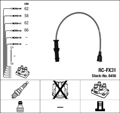 NGK NGKRC-FX31 gyújtókábel készlet