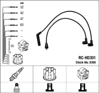 NGK NGKRC-HD301 gyújtókábel készlet