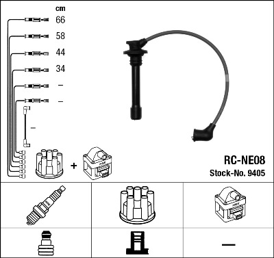 NGK NGKRC-NE08 gyújtókábel készlet