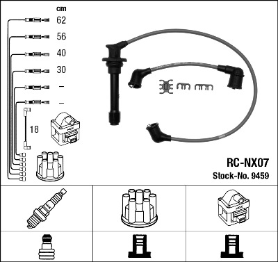 NGK NGKRC-NX07 gyújtókábel készlet