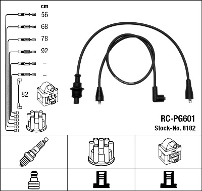 NGK NGKRC-PG601 gyújtókábel készlet