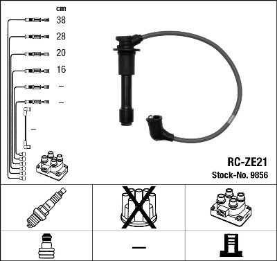 NGK NGKRC-ZE21 gyújtókábel készlet