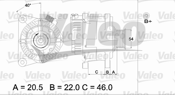 VALEO VAL437192 generátor