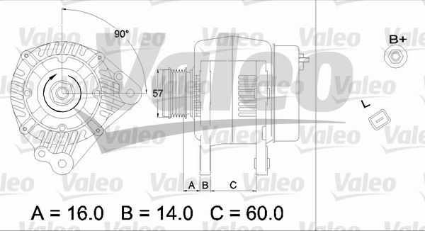 VALEO VAL437341 Generátor //OCTA