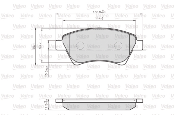 VALEO VAL872930 Fékbetét