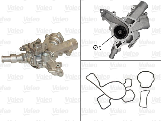 VALEO VAL506601 Vízszivattyú, vízpumpa