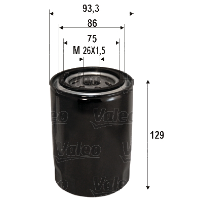 VALEO VAL586076 olajszűrő