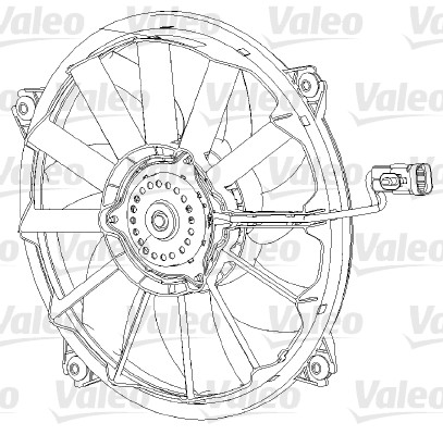 VALEO VAL696091 Ventillátor, hűtőventillátor, ventillátor motor hűtőrendszerhez