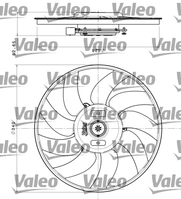 VALEO VAL696349 ventillátor, motorhűtés