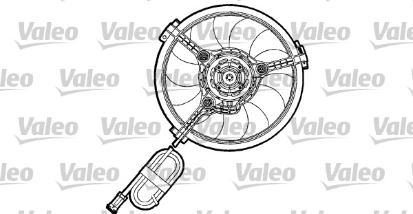 VALEO 698155V Ventillátor, hűtőventillátor, ventillátor motor hűtőrendszerhez