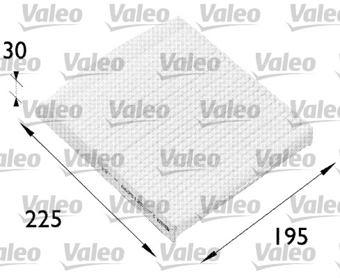 VALEO VAL698512 szűrő, utastér levegő