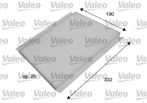 VALEO VAL698701 Pollenszűrő, utastérszűrő