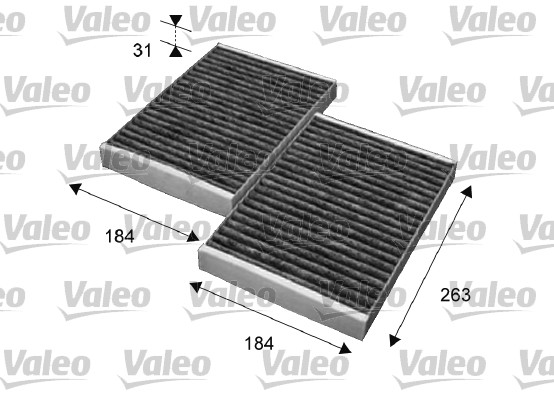 VALEO VAL715643 szűrő, utastér levegő