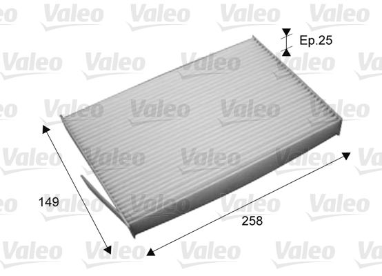 VALEO VAL715709 szűrő, utastér levegő